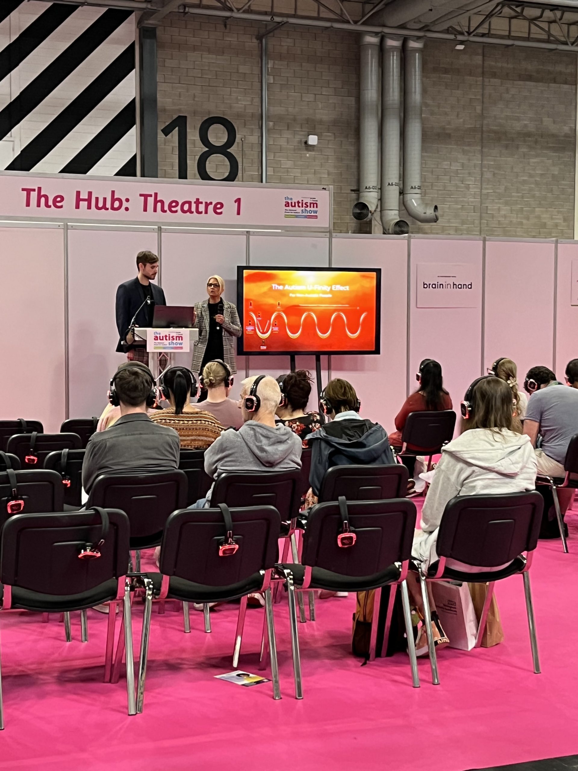 News page: the Callum L Gamble team presenting at The Autism Show Birmingham.